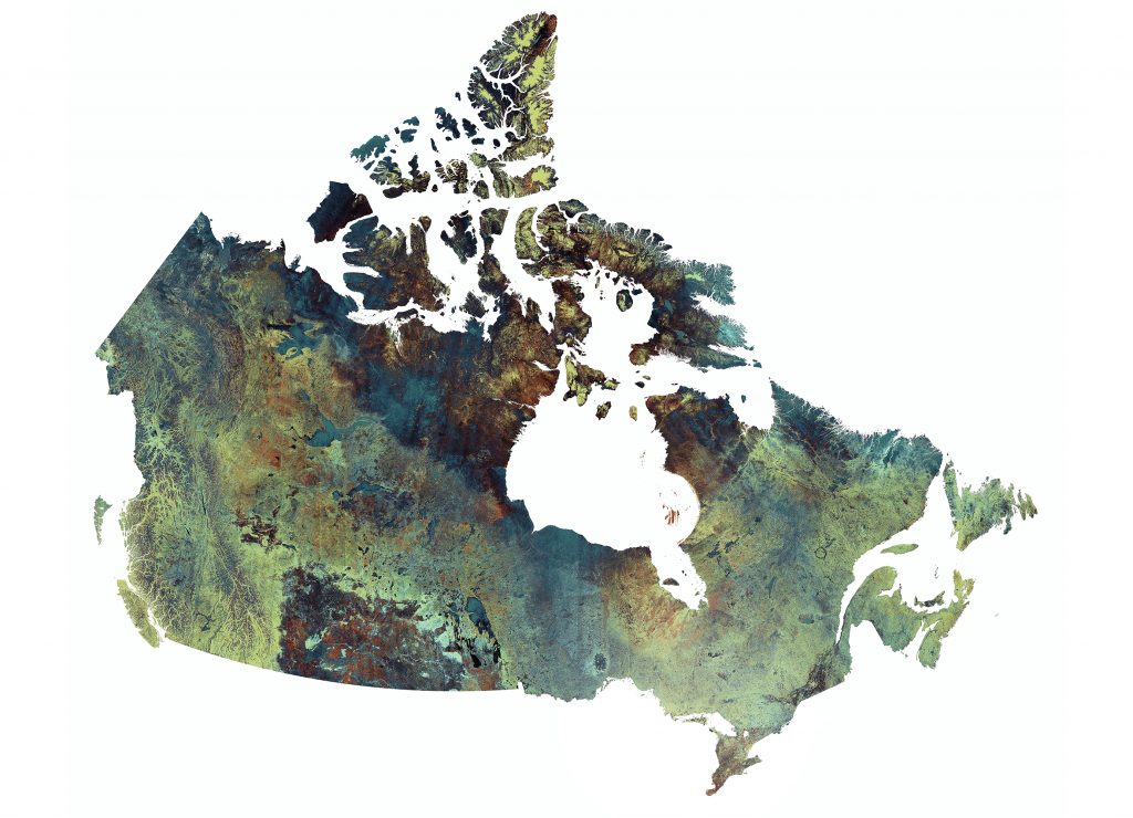 Image par satellite du Canada