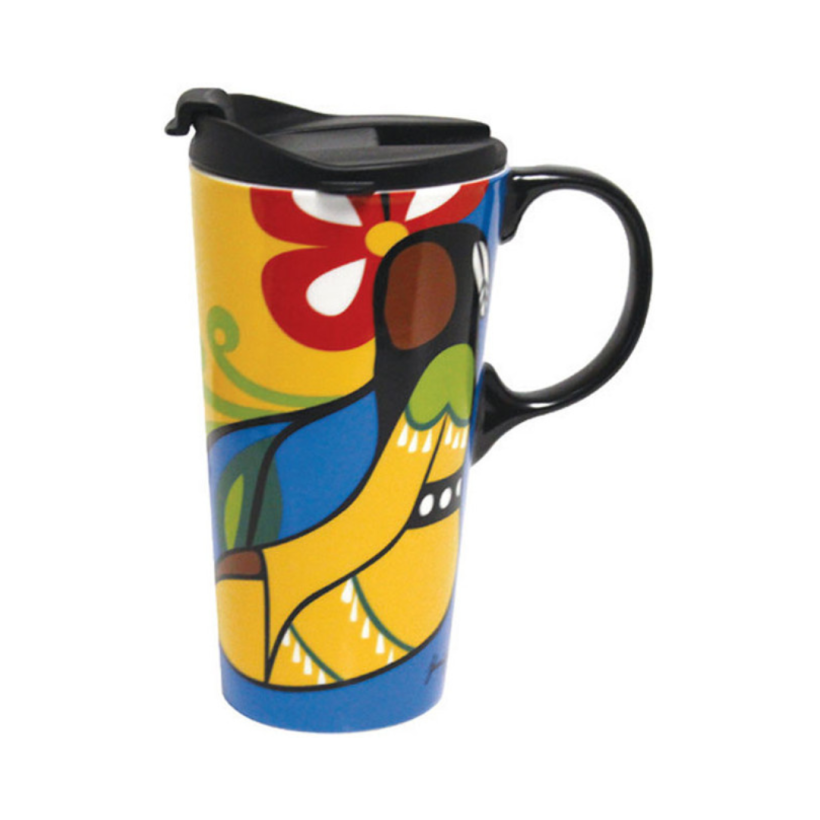 Her Jingle Dress Ceramic Travel Mug