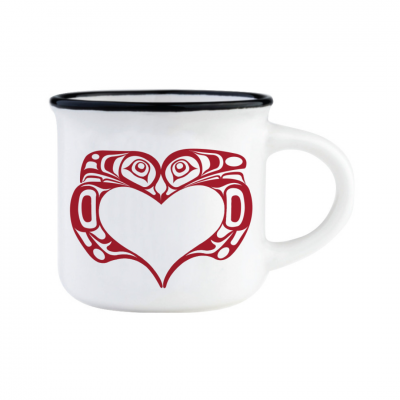 Espresso Mug - Love Birds by T.J. Sgwaayaans Young