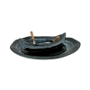 Canoe on a lake dip set in black diamond by Maxwell Pottery