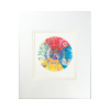 Matted card of Alex Janvier's Mornin