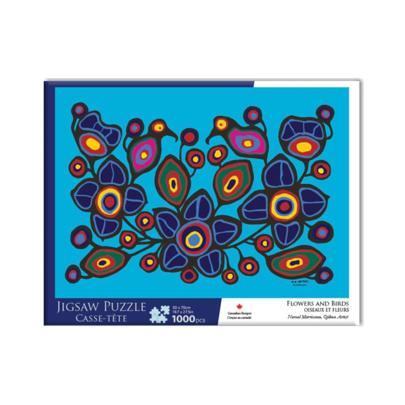 Norval Morrisseau Flowers and Birds 1000pcs Jigsaw Puzzle