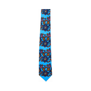 Norval Morrisseau Flowers and Birds Artist Design Silk Tie