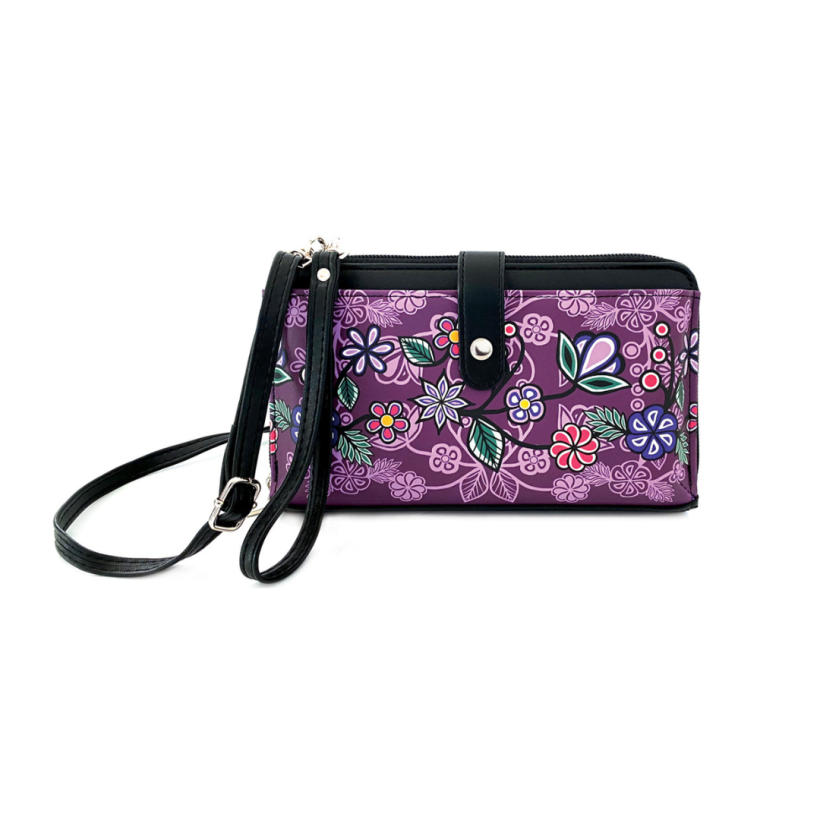 Smartphone Crossbody Bag - Ojibwe Florals by