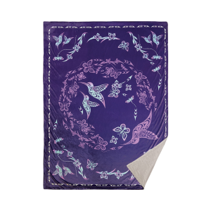 Premium Fleece Blanket - Hummingbird by