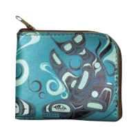 Orca coin purse by Haisla, Heiltsuk artist Paul Windsor