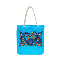 tote bag flowers and birds