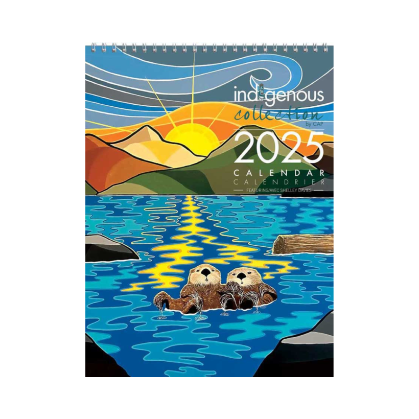 2025 wall calendar by indigenous artist Shelley Davies