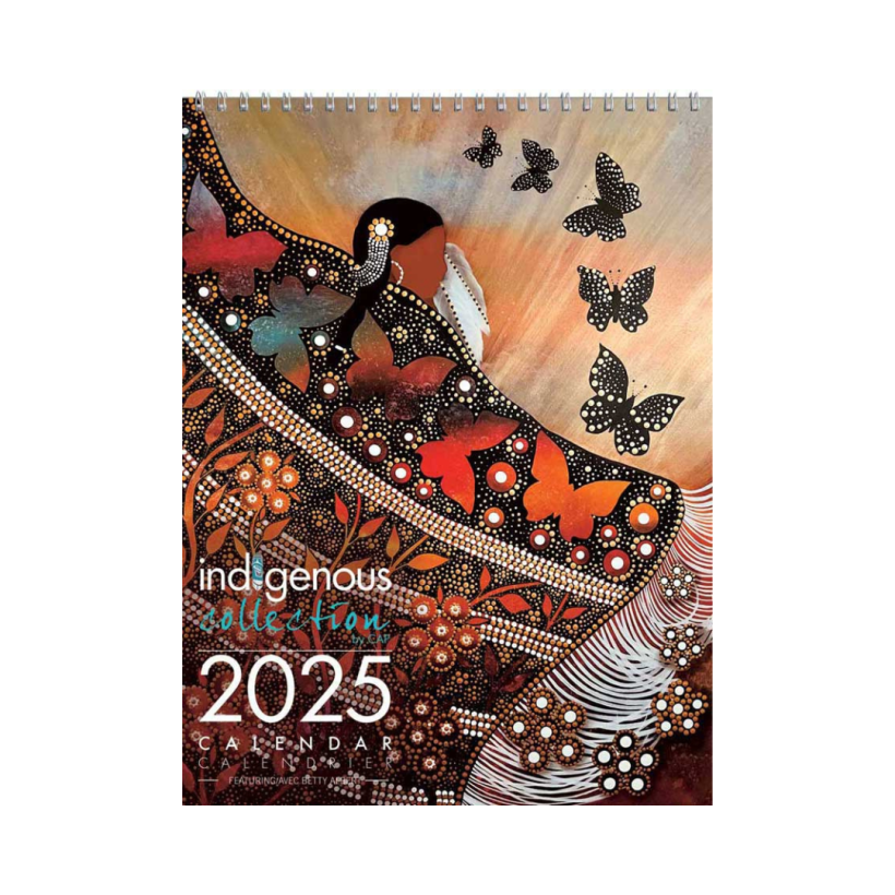 2025 wall calendar by indigenous artist Betty Albert