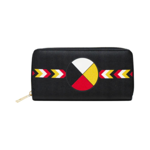 Medicine Wheel Zip-Around Wallet