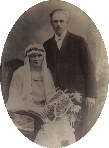 Anna et Frederik Bennedsen, le jour de leur mariage