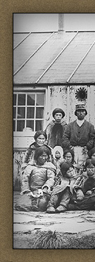 Reverend Mr. Peck with Natives; Blacklead Island in Cumberland Sound