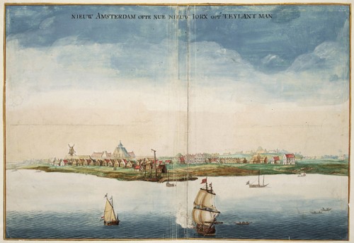 Vue de la Nouvelle-Amsterdam en 1664