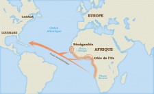 L'origine géographique des esclaves africains