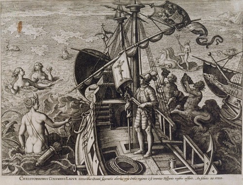 Christophe Colomb, par Adriaen Collaert (vers 1560-1618), graveur
