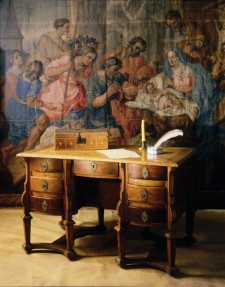 Bureau Mazarin, fin du 17e siècle, Musée des Augustines de l’Hôtel-Dieu de Québec