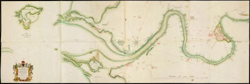 Plan de la rivière de Charente depuis le port de Rochefort jusqu'à son embouchure, 1775, par Digard de Kergüette