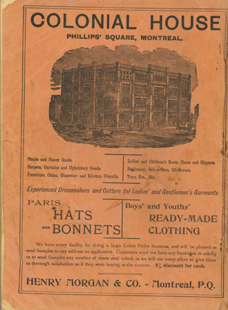 « Colonial House » – commerce de chapeaux et bonnets