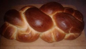 Braided handmade challah