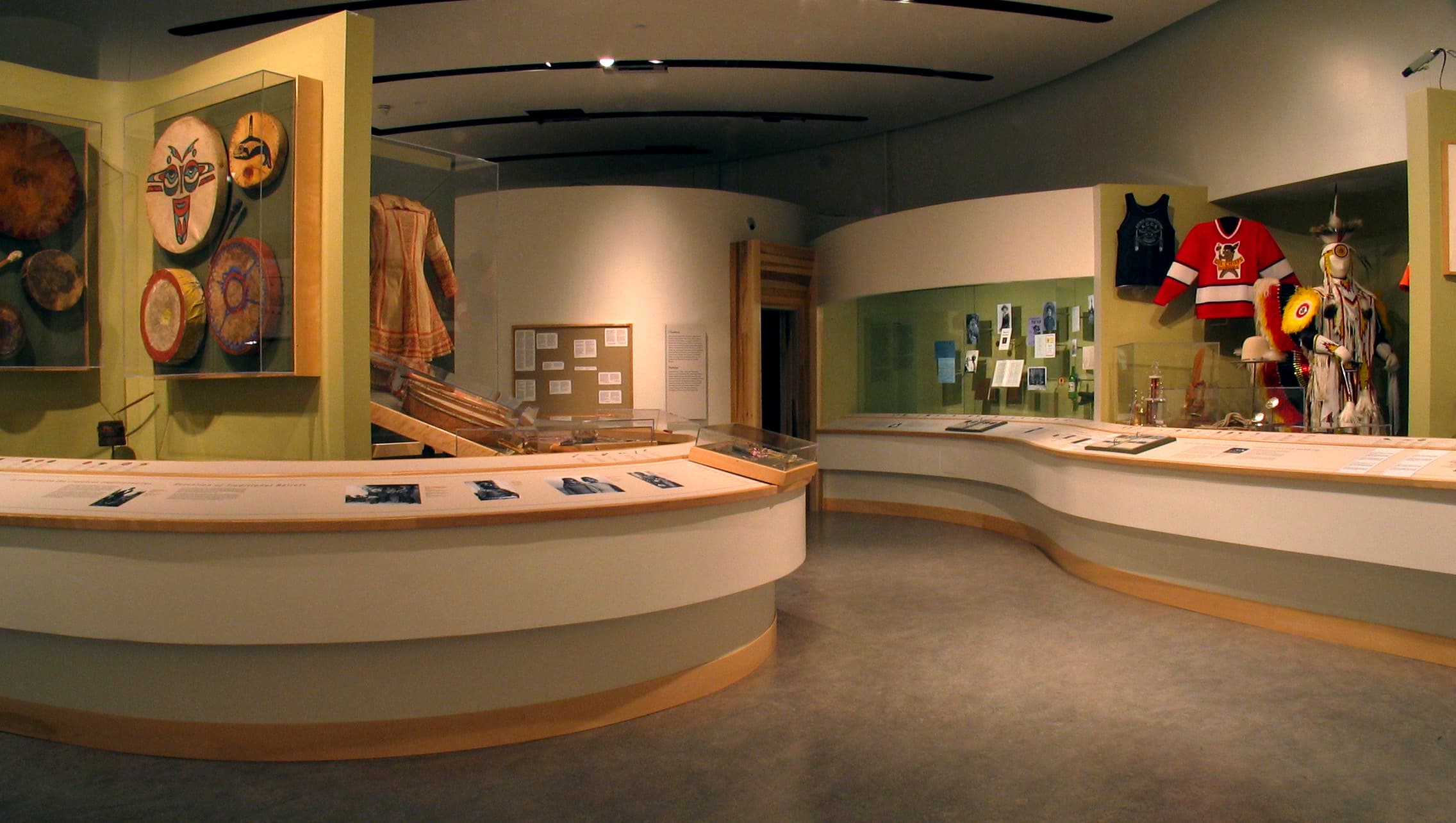 Un plancher de bois au Musée canadien de l'histoire.