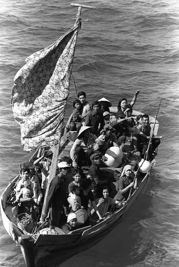 Vietnamese boat people make a treacherous journey.