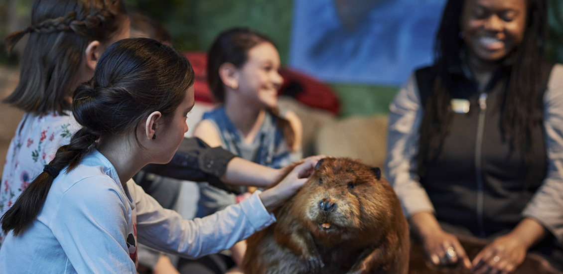 Un guide avec des enfants